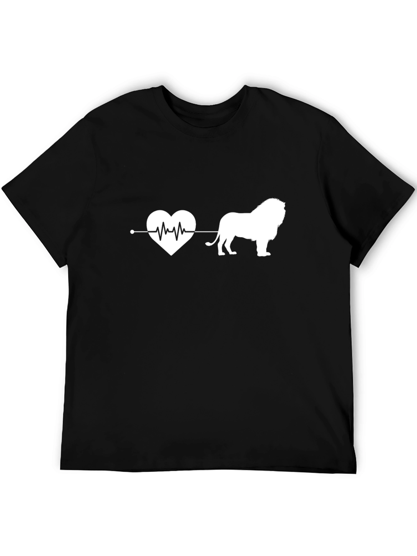Lion Heartbeat T-Shirt - Animal Lover Tee