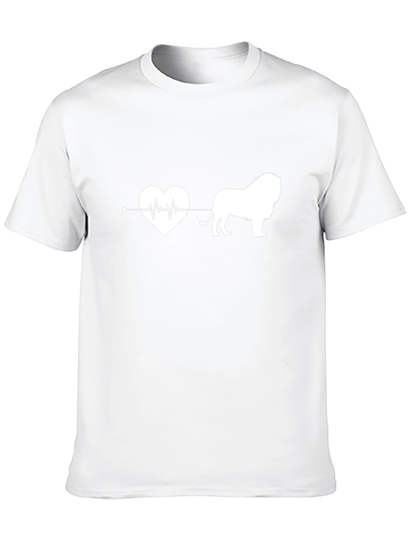 Lion Heartbeat T-Shirt - Animal Lover Tee
