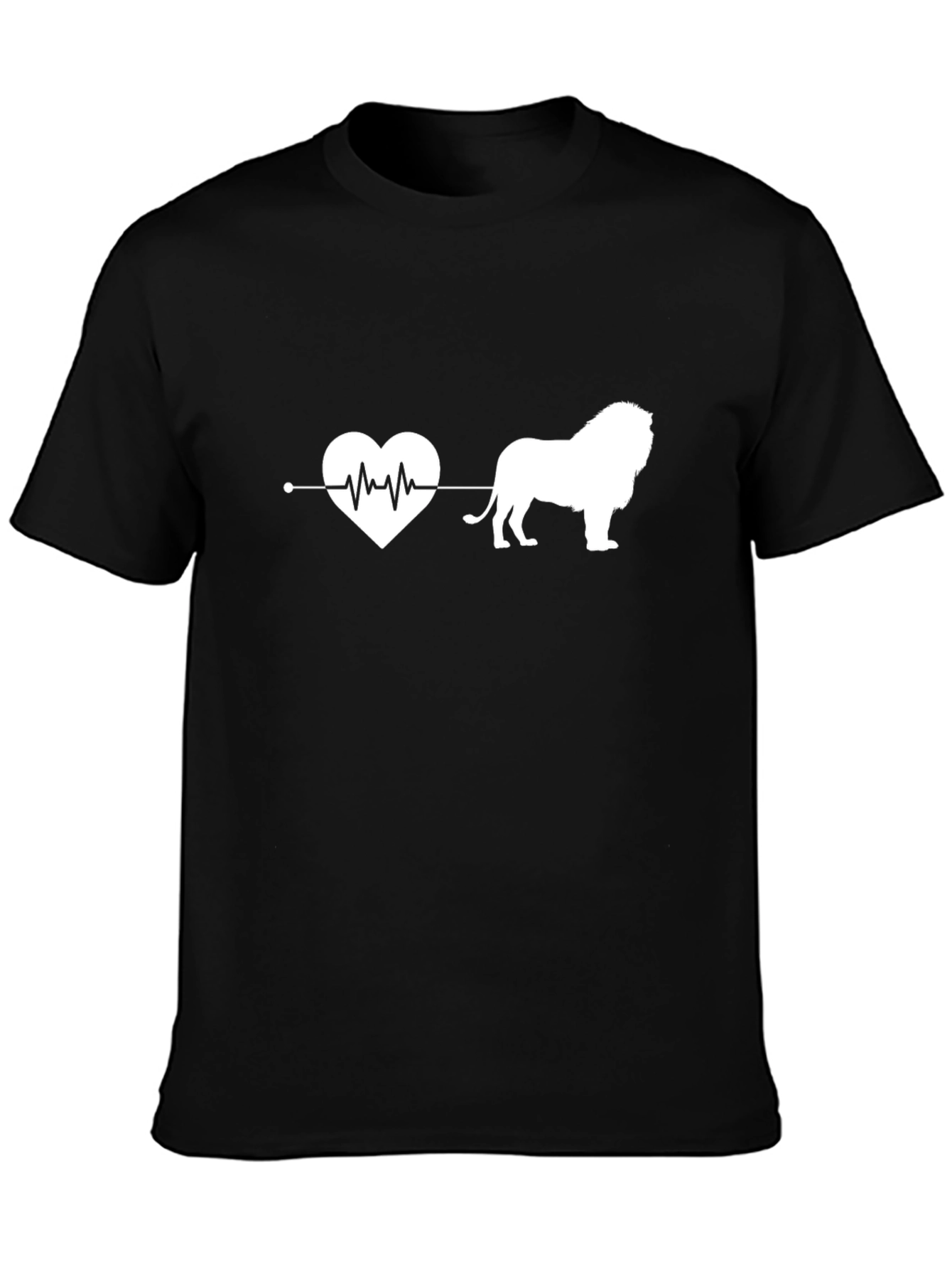 Lion Heartbeat T-Shirt - Animal Lover Tee