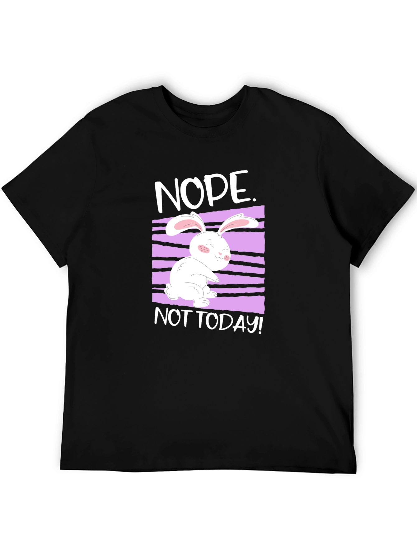 Nope Not Today Rabbit Graphic Tee