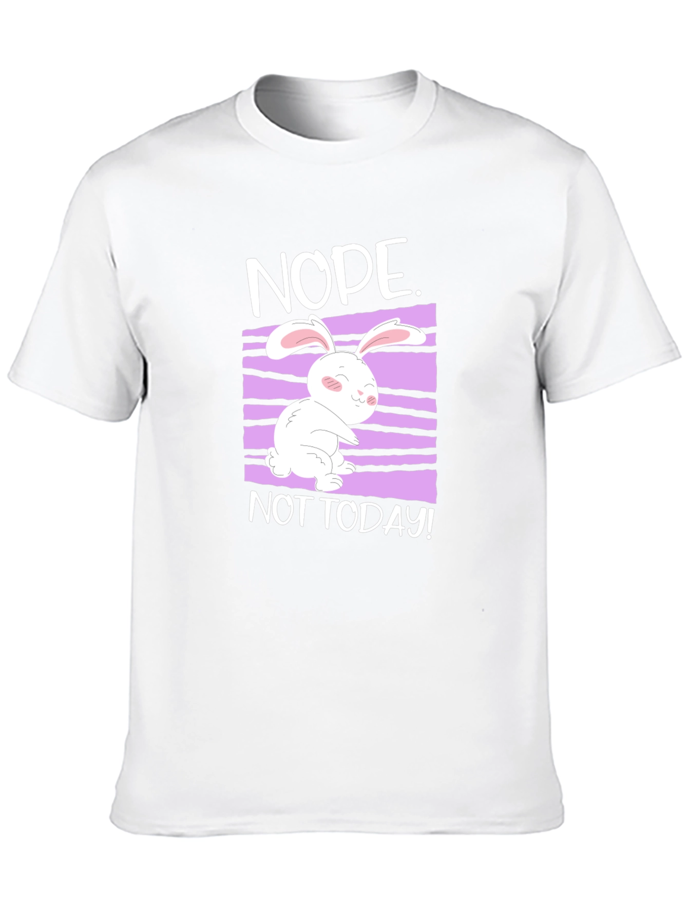 Nope Not Today Rabbit Graphic Tee