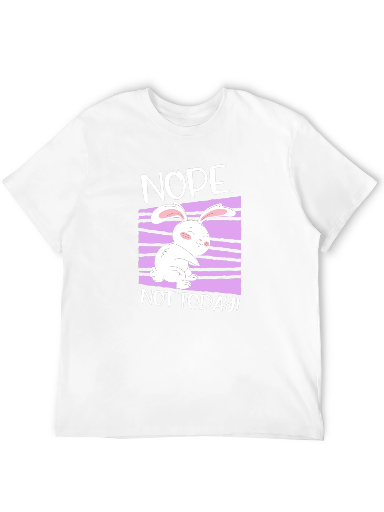 Nope Not Today Rabbit Graphic Tee