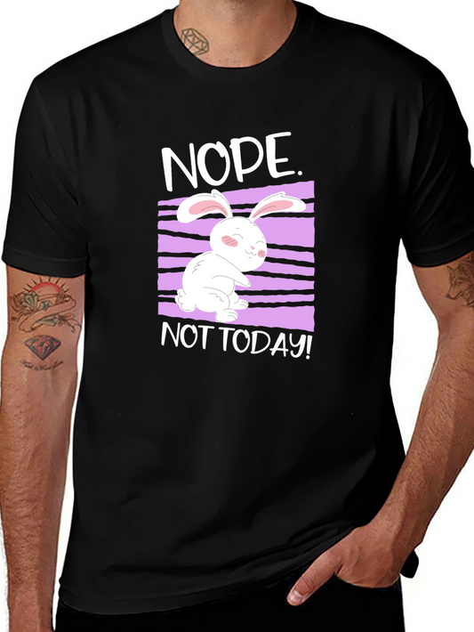 Nope Not Today Rabbit Graphic Tee