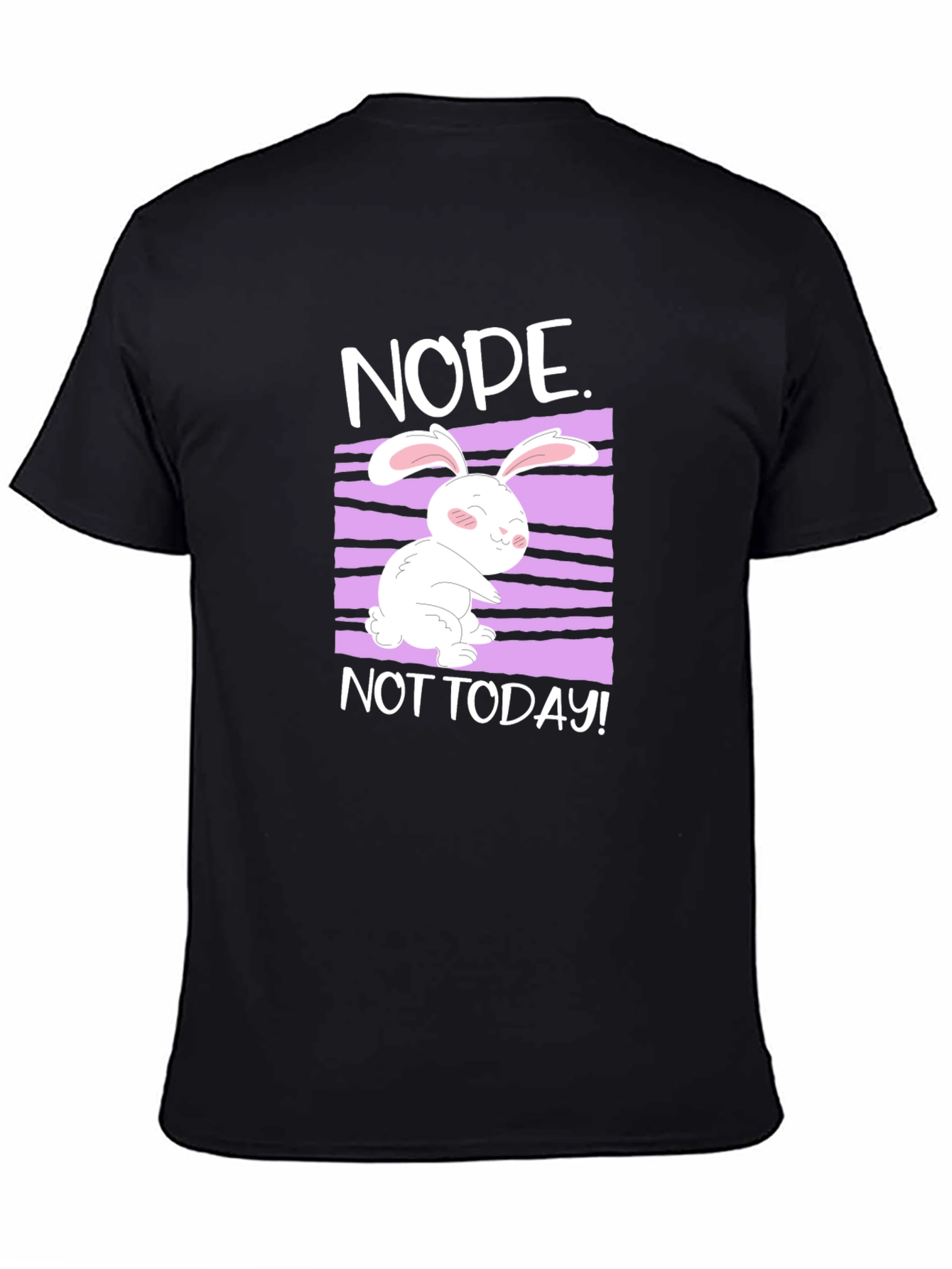 Nope Not Today Rabbit Graphic Tee