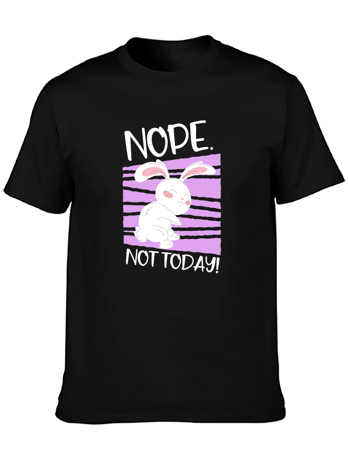 Nope Not Today Rabbit Graphic Tee