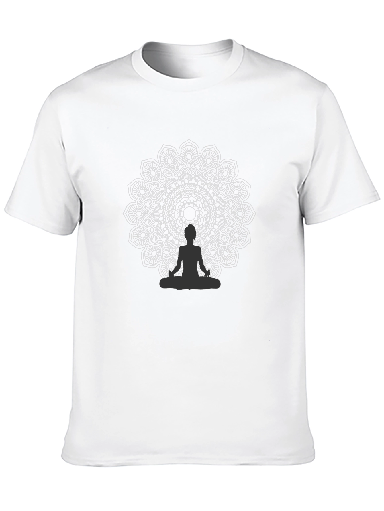Mandala Buddha Graphic Tee - Black