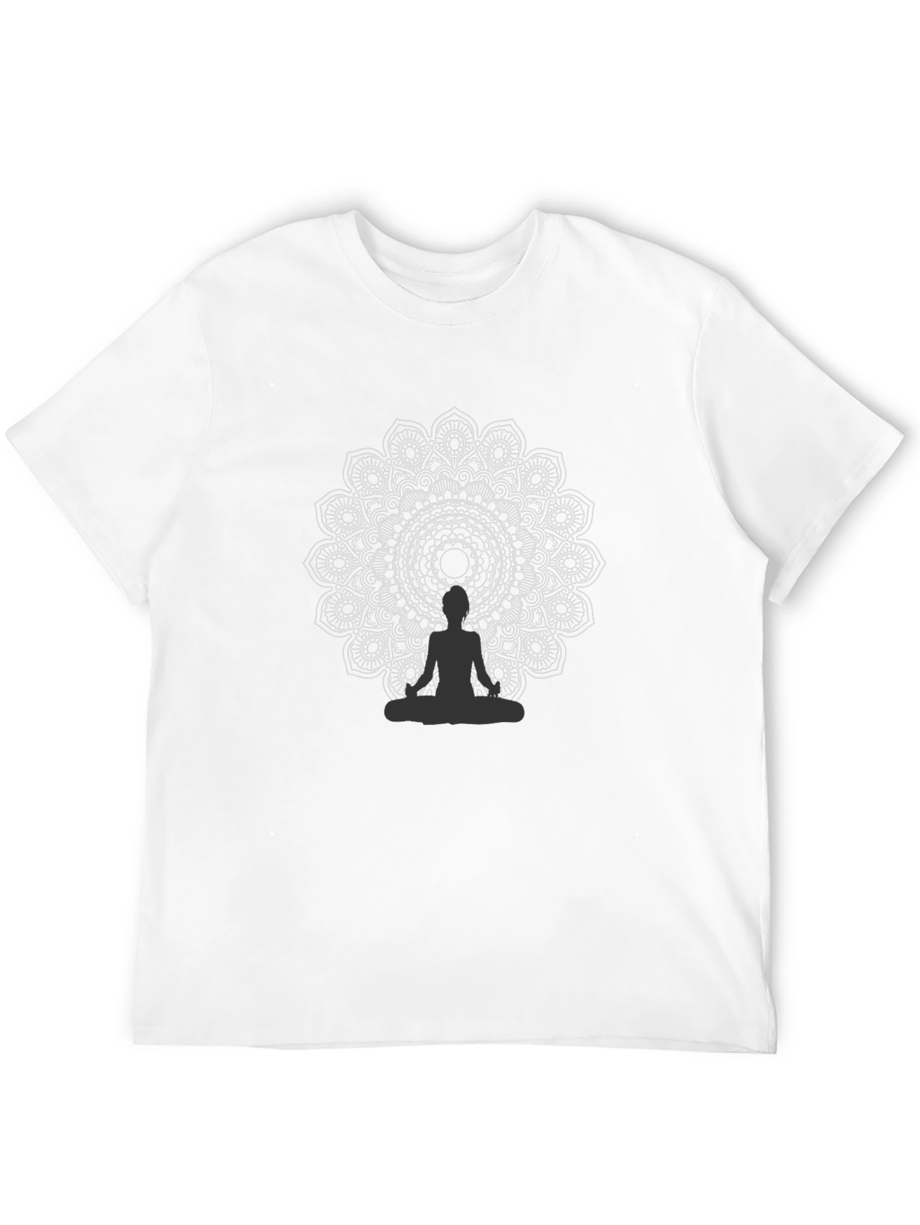 Mandala Buddha Graphic Tee - Black