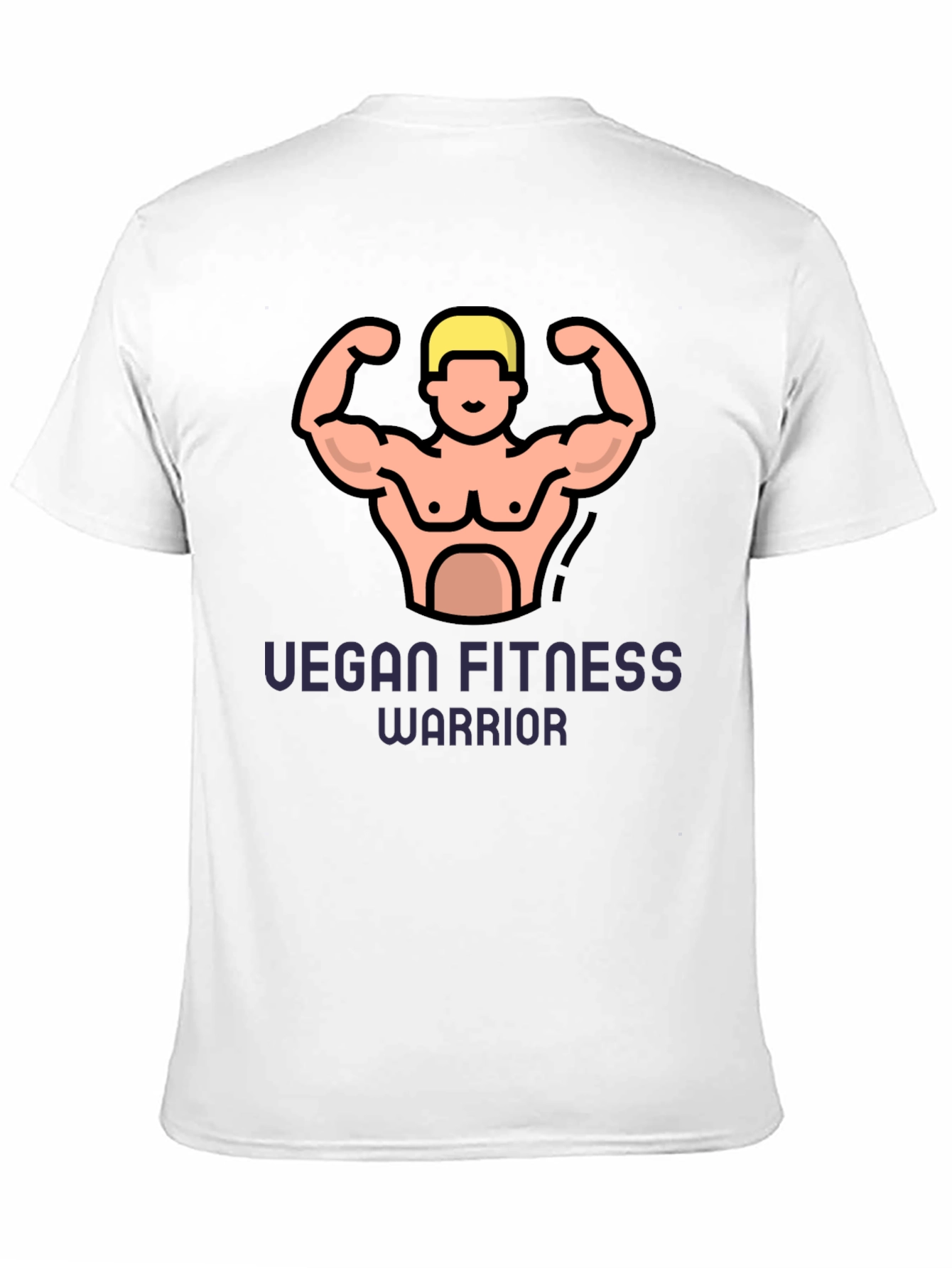 Vegan Fitness Warrior Graphic Tee - Black