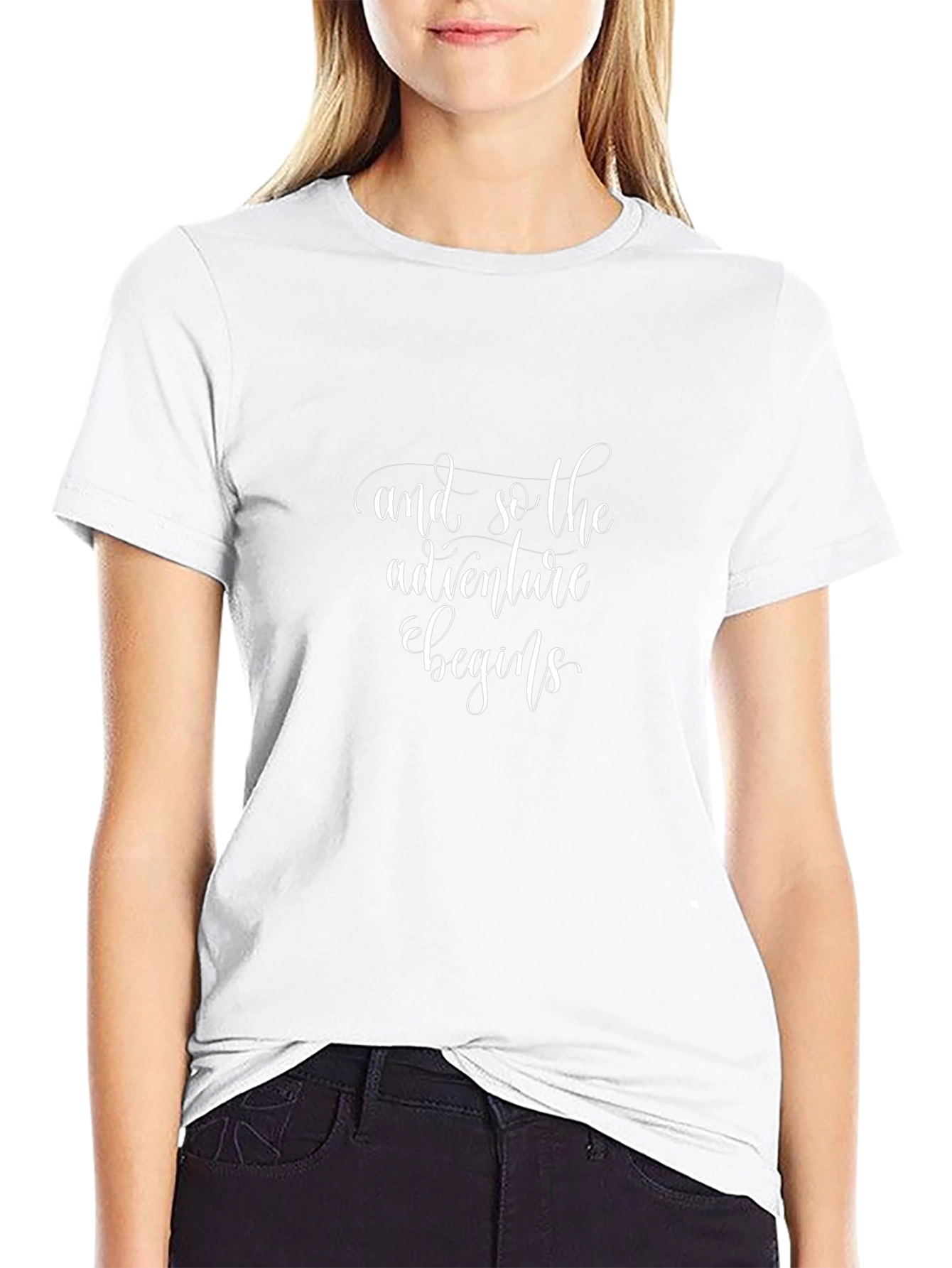 Adventure Begins T-Shirt: Stylish Black Tee