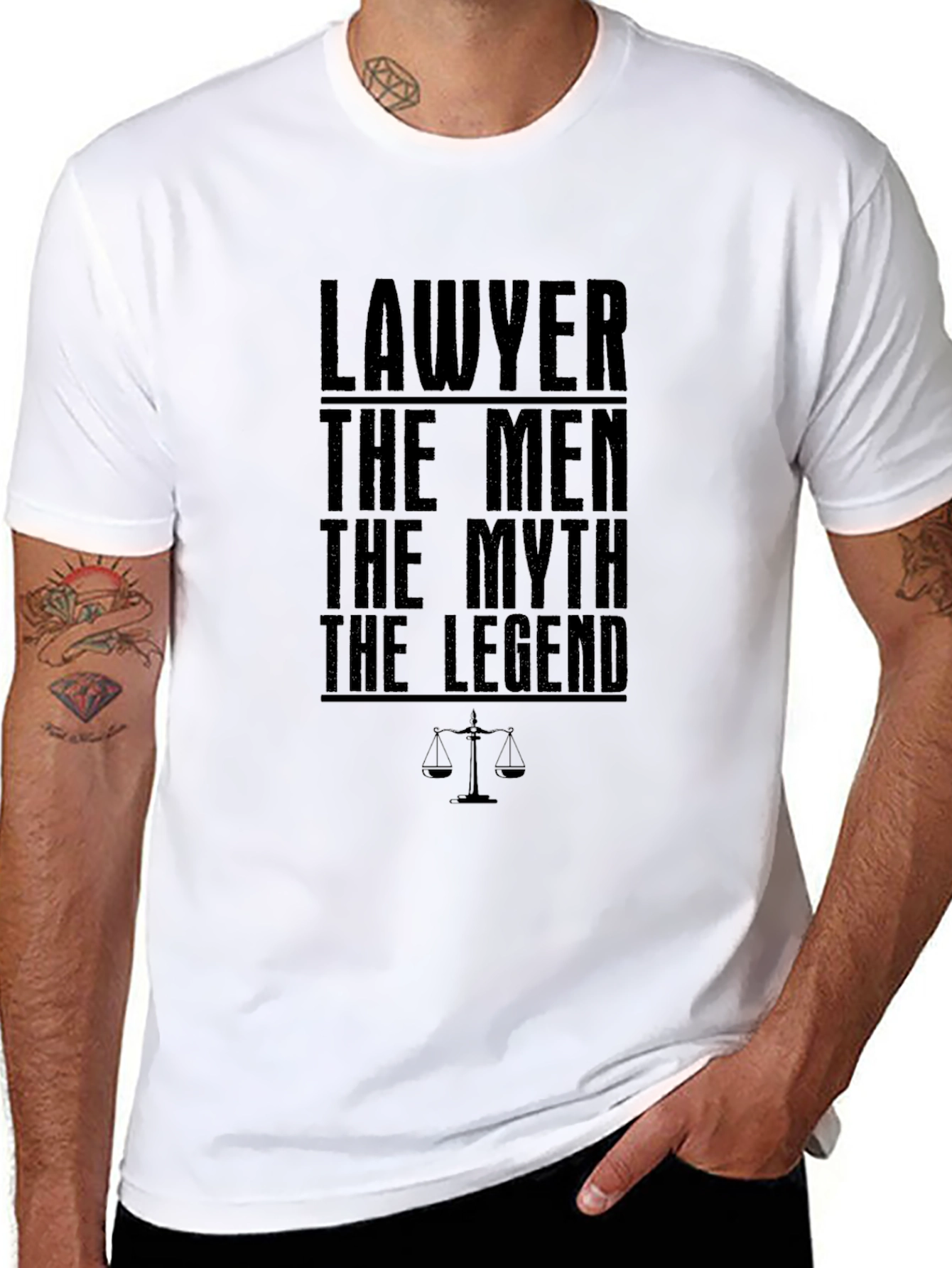 Lawyer The Man The Myth The Legend Graphic T-Shirt