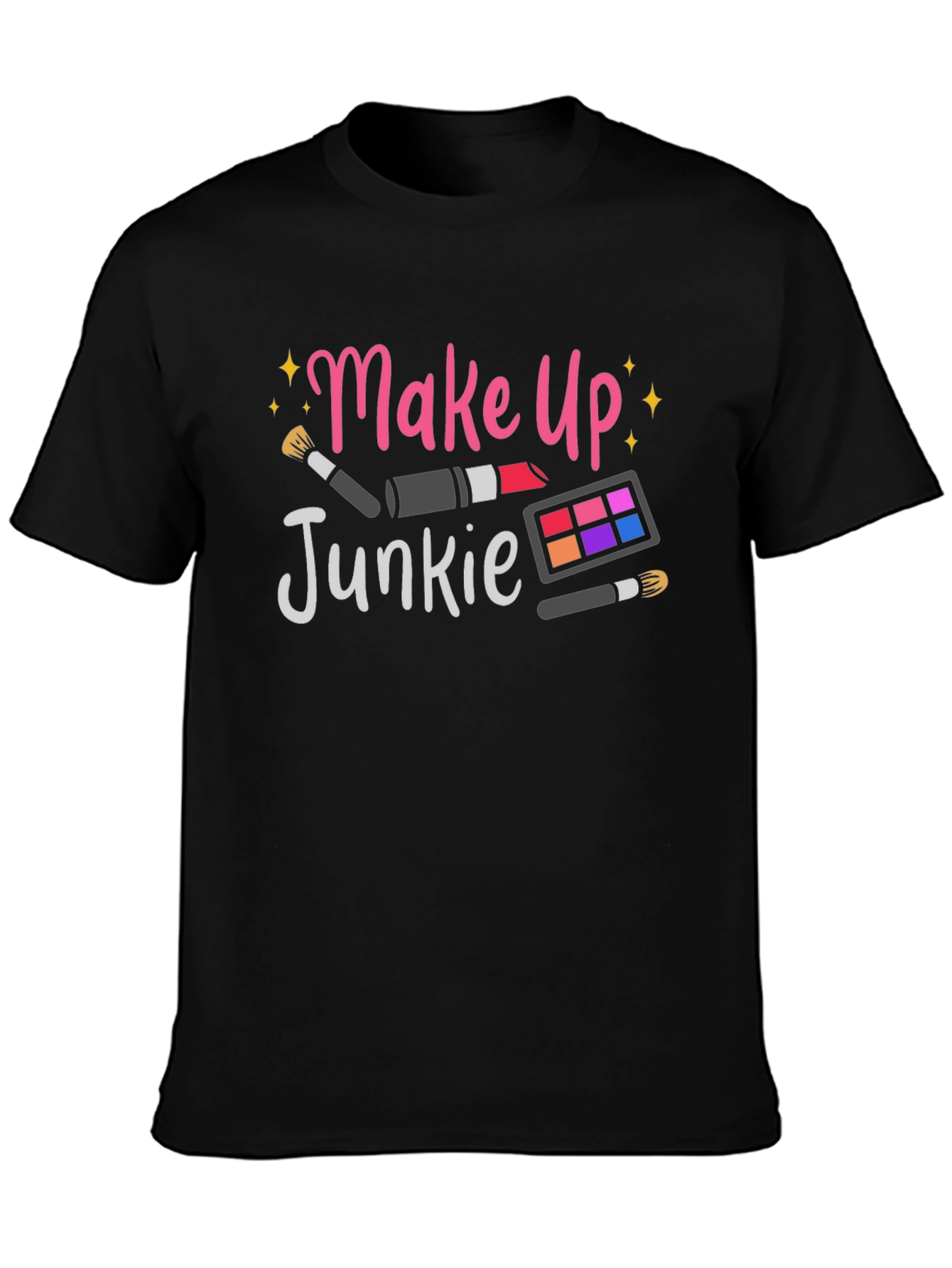 Makeup Junkie Black T-Shirt
