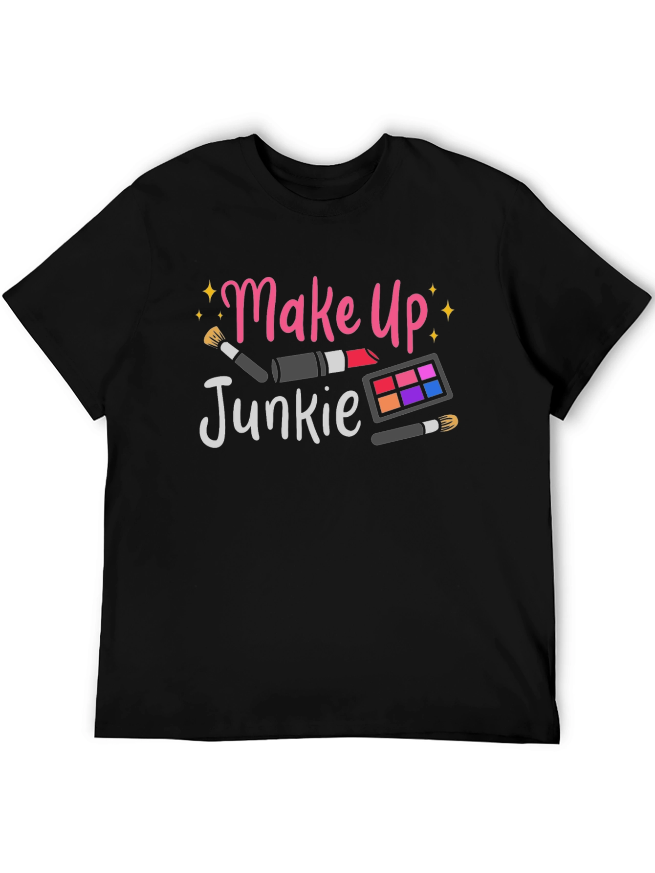 Makeup Junkie Black T-Shirt