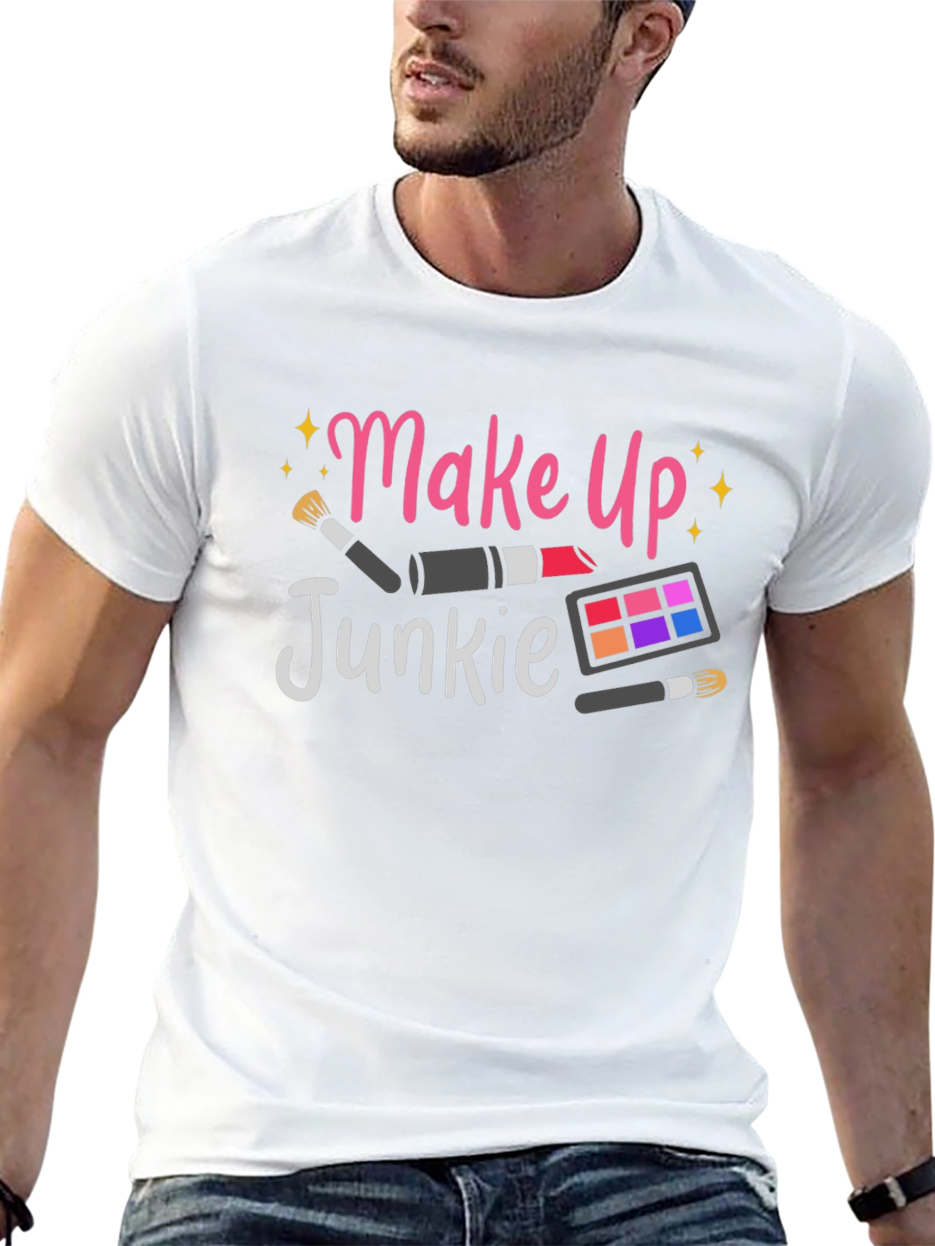 Makeup Junkie Black T-Shirt