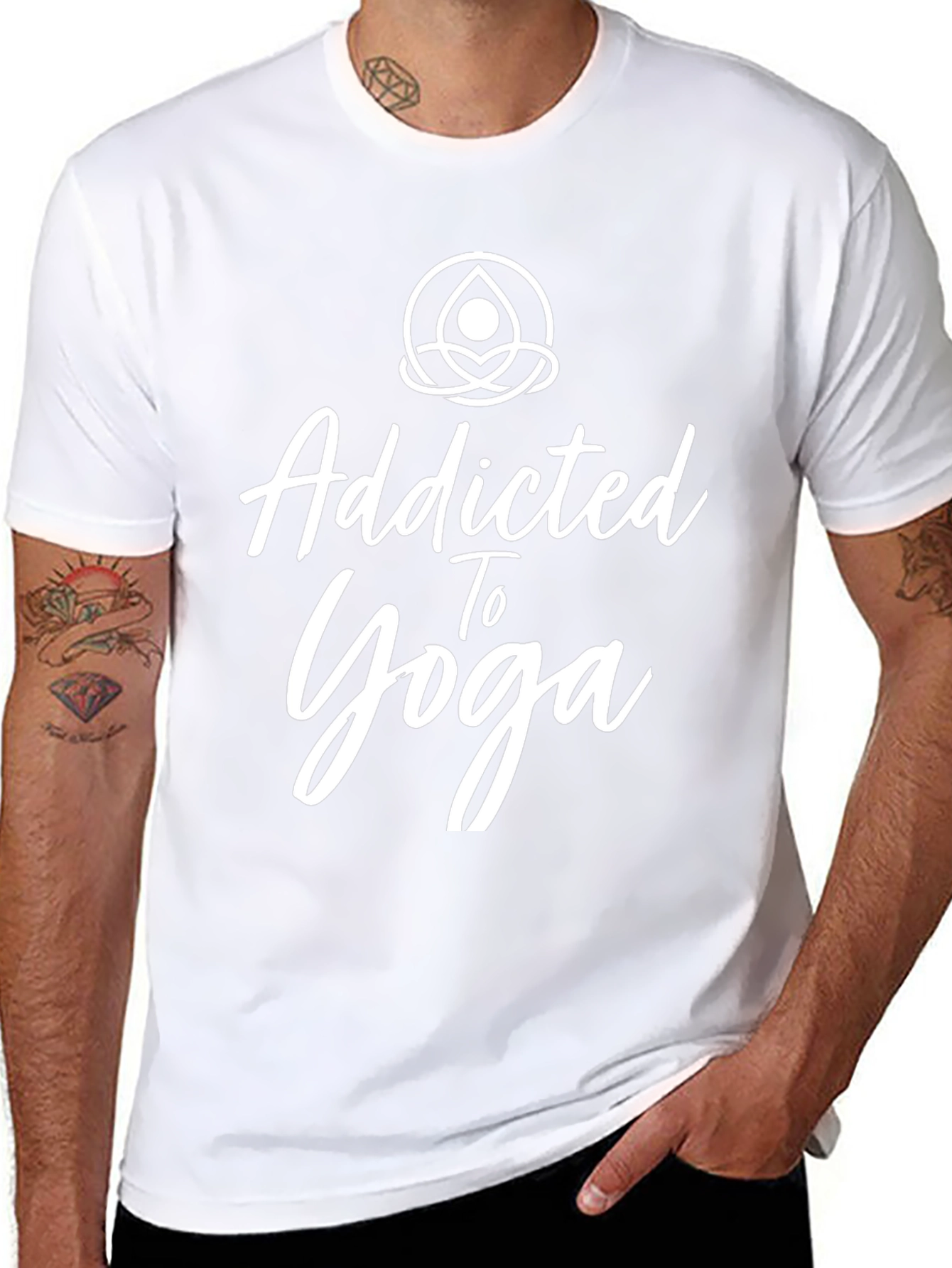 Addicted To Yoga Black T-Shirt