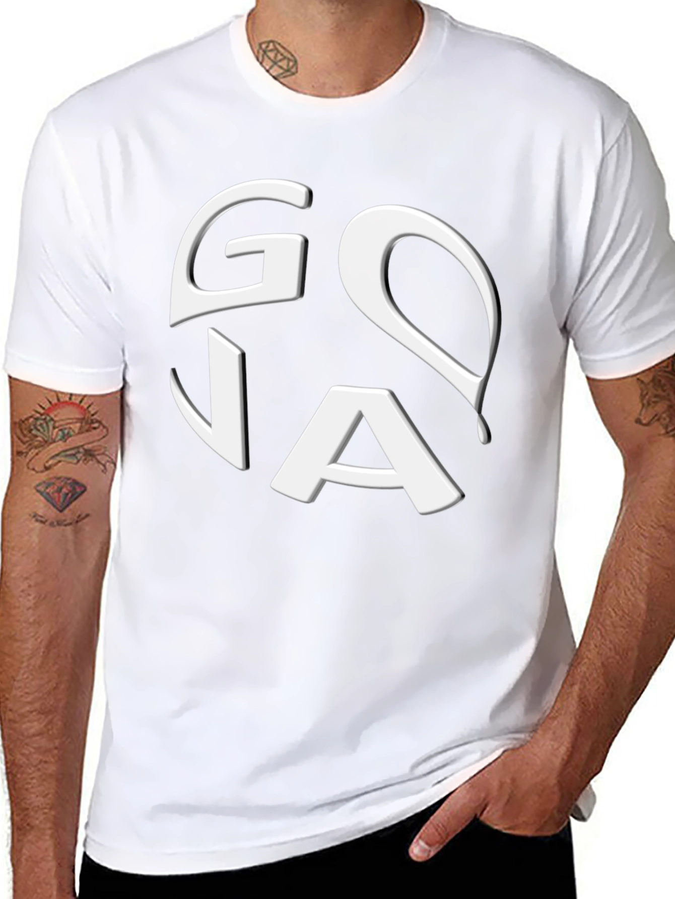 Goa Black Graphic Tee