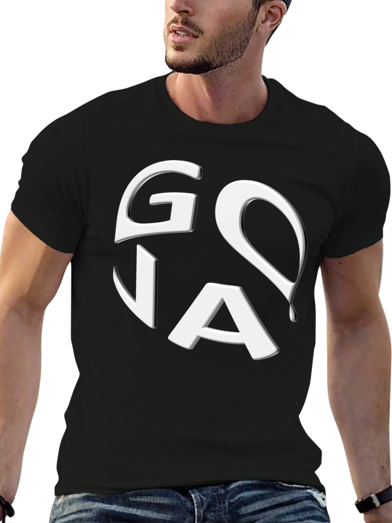 Goa Black Graphic Tee