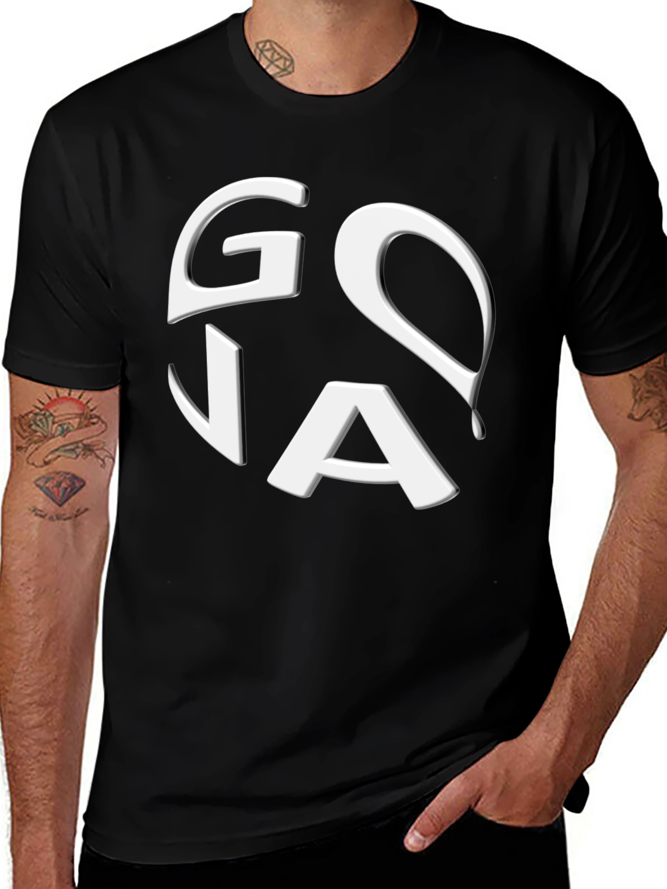 Goa Black Graphic Tee