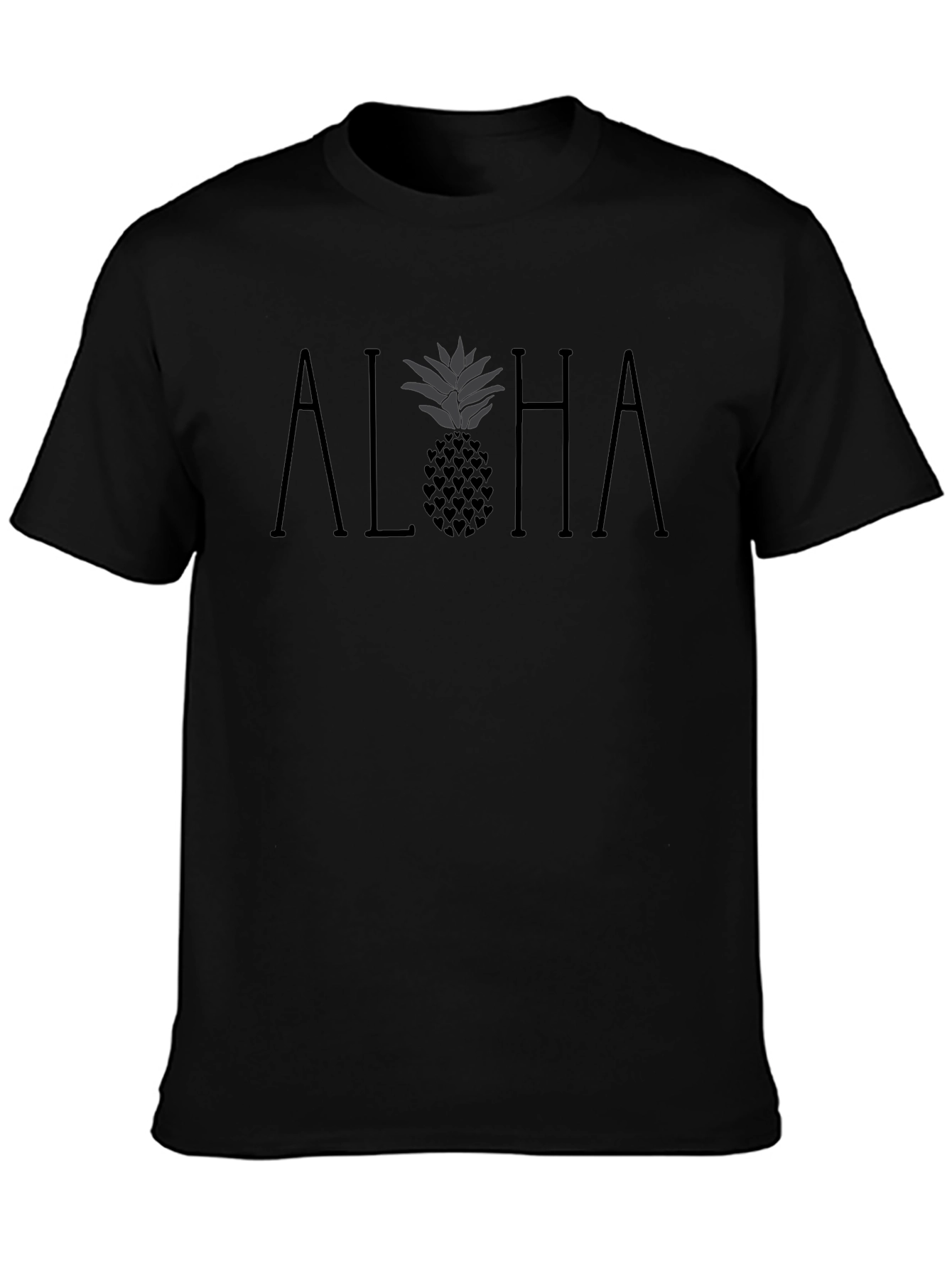 Aloha Pineapple Heart Graphic Tee - Relaxed Fit