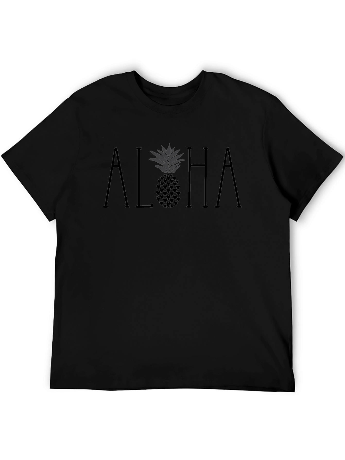 Aloha Pineapple Heart Graphic Tee - Relaxed Fit