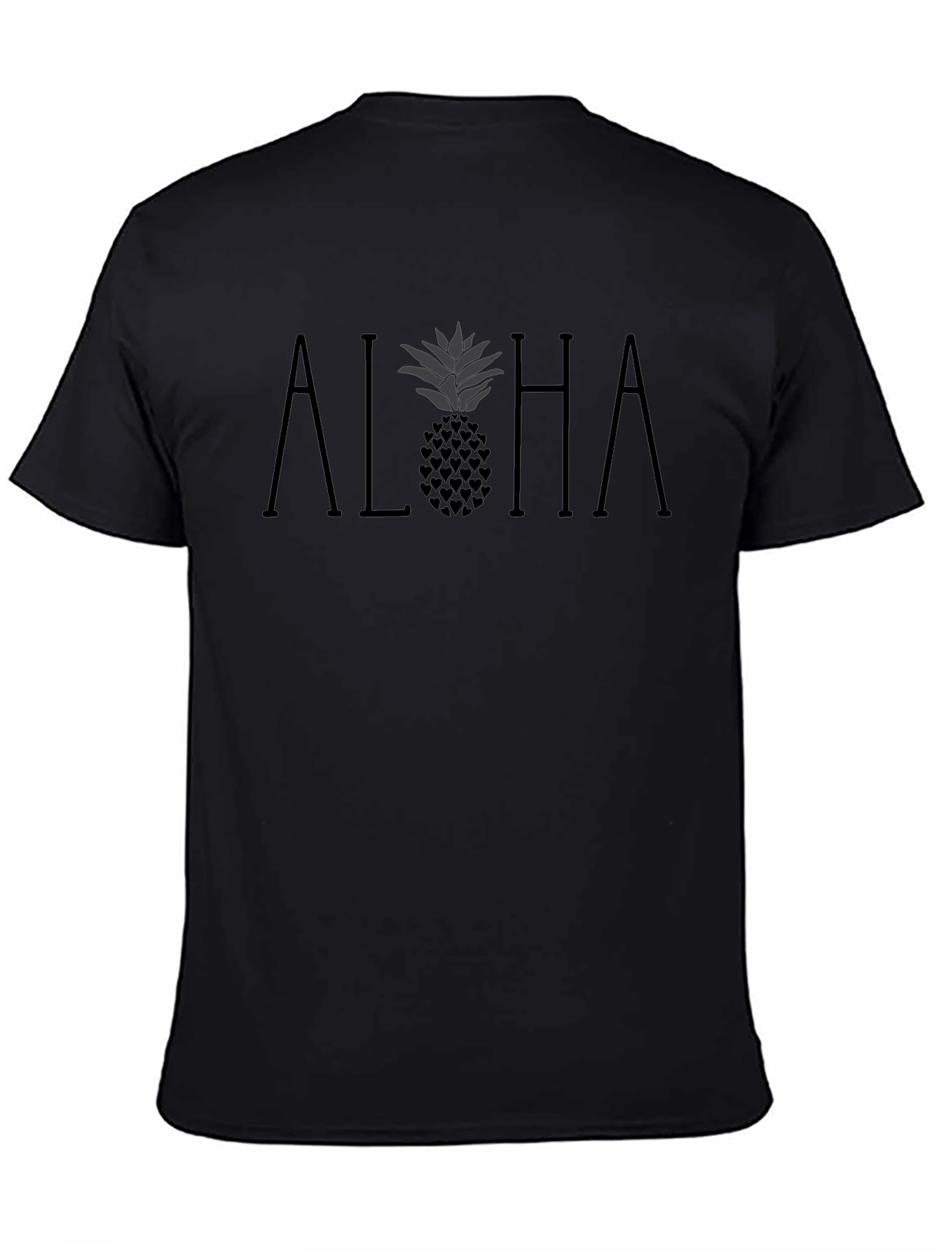 Aloha Pineapple Heart Graphic Tee - Relaxed Fit