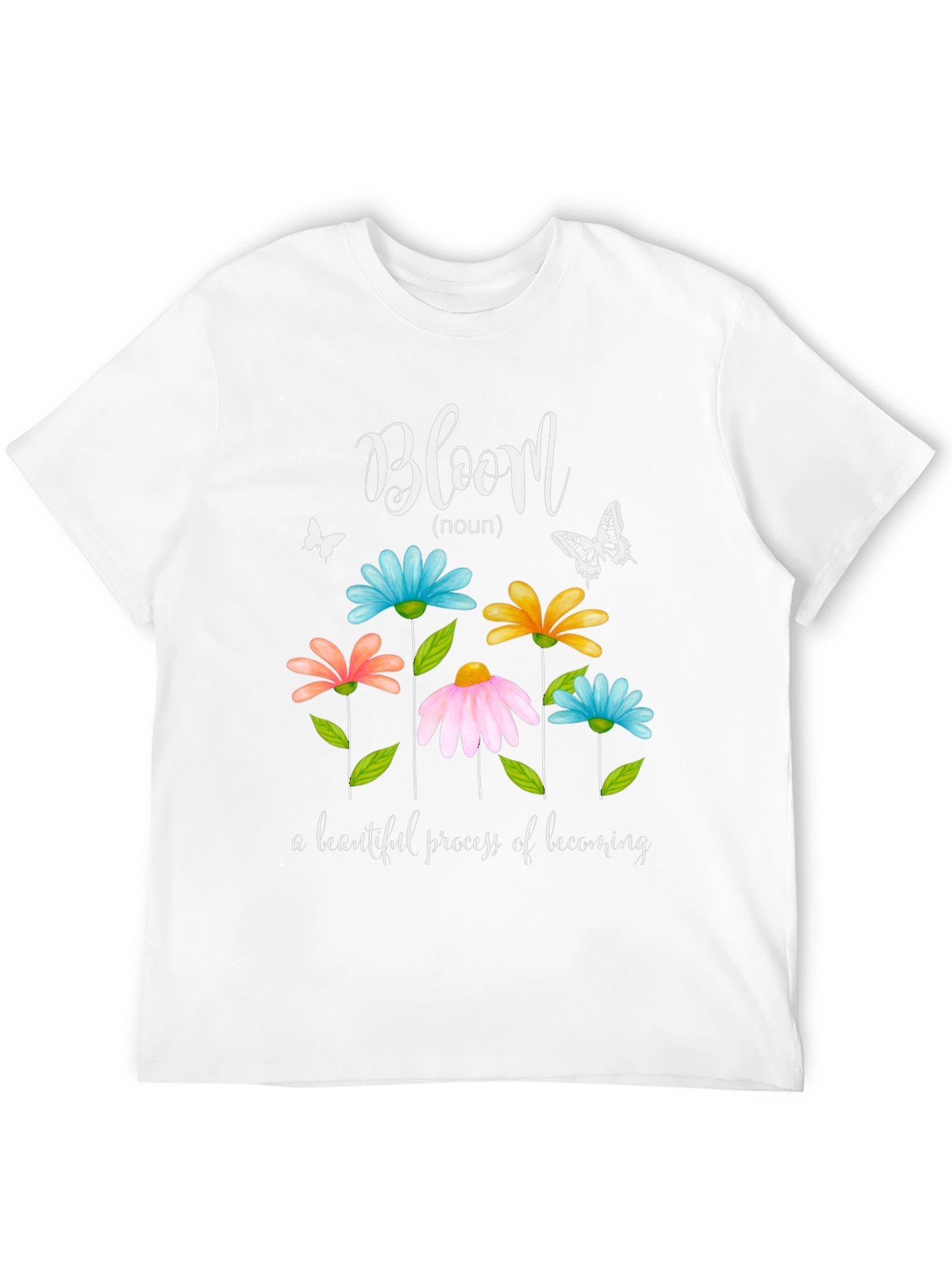 Bloom Floral Graphic T-Shirt - Inspiring Design