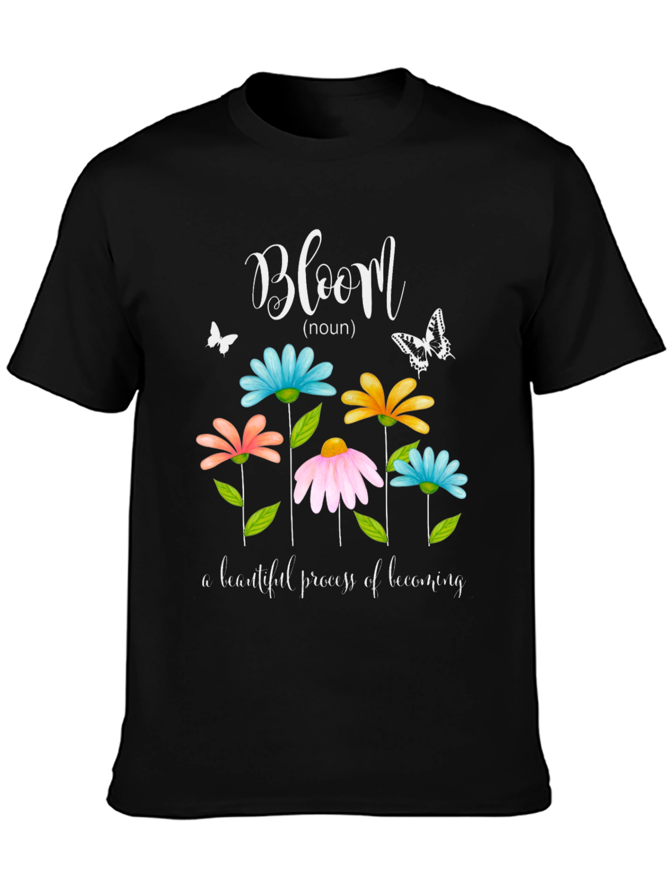 Bloom Floral Graphic T-Shirt - Inspiring Design
