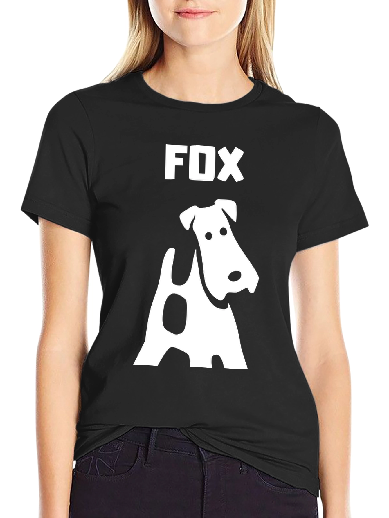 Fox Terrier Graphic T-Shirt - Stylish Dog Lover Tee