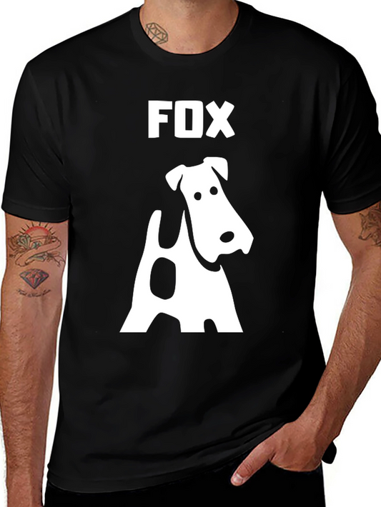 Fox Terrier Graphic T-Shirt - Stylish Dog Lover Tee
