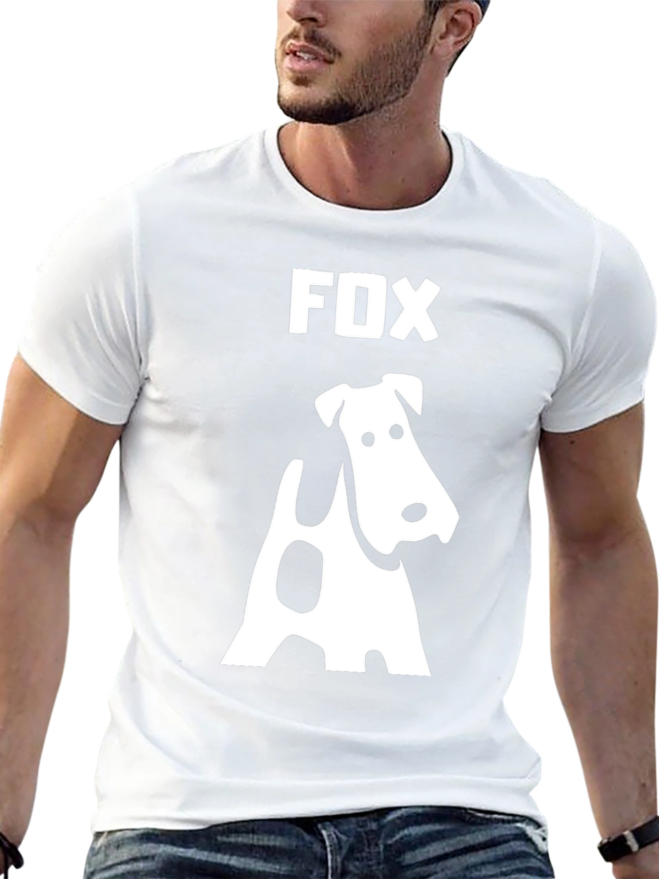 Fox Terrier Graphic T-Shirt - Stylish Dog Lover Tee