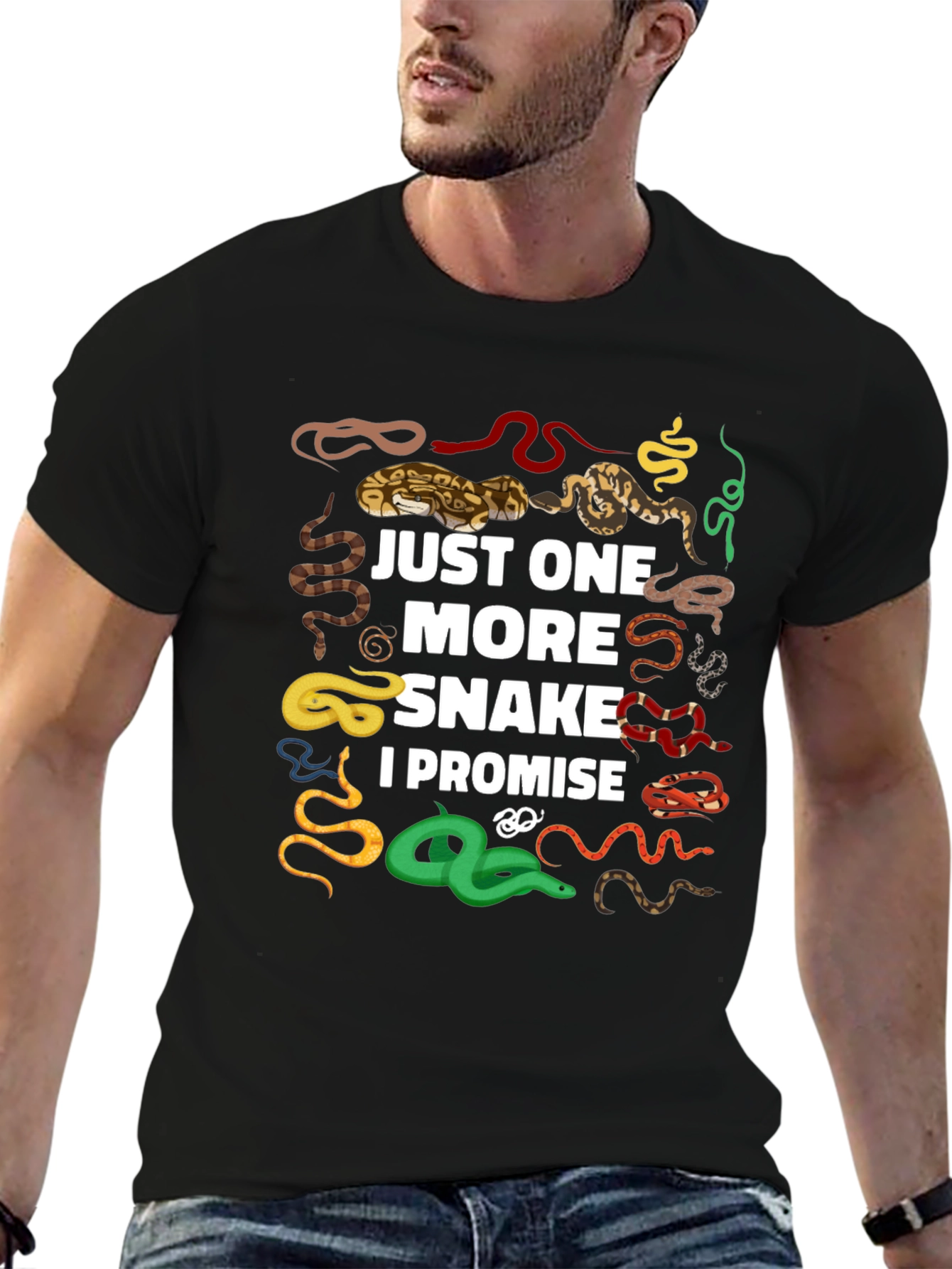 Just One More Snake Graphic T-Shirt