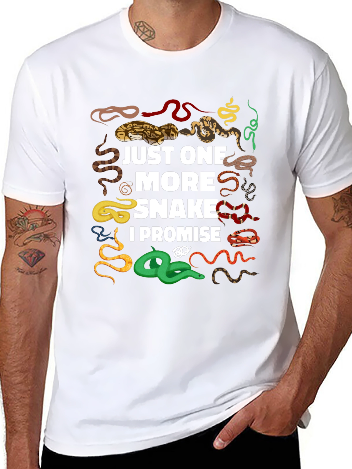 Just One More Snake Graphic T-Shirt