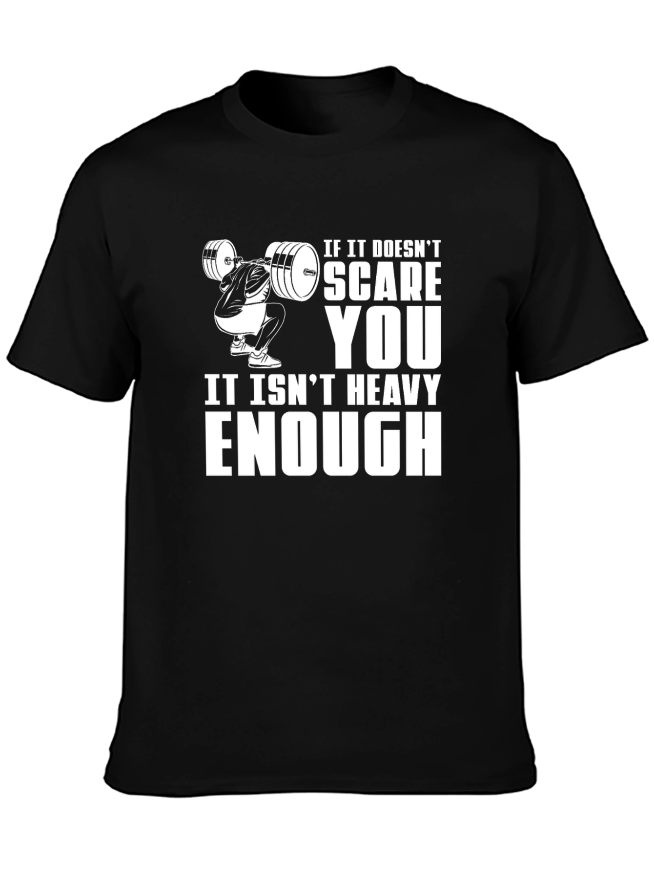 Heavy Enough Black Graphic T-Shirt