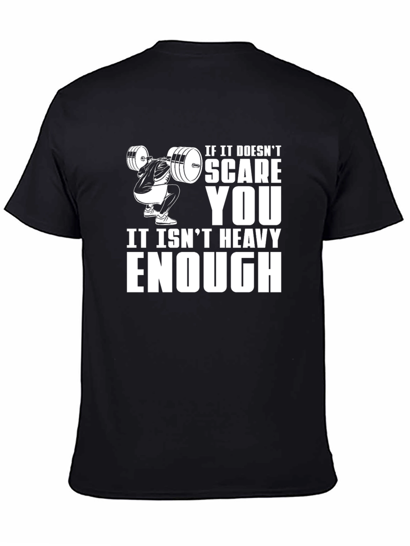 Heavy Enough Black Graphic T-Shirt