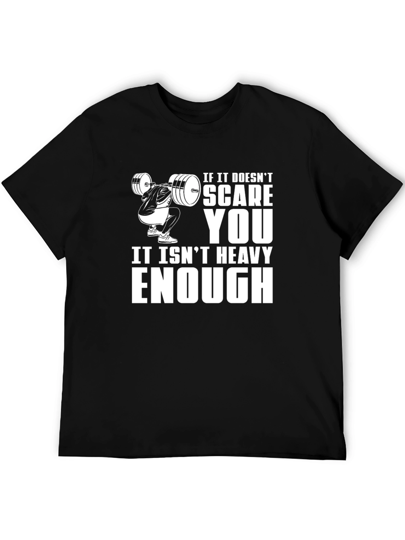 Heavy Enough Black Graphic T-Shirt