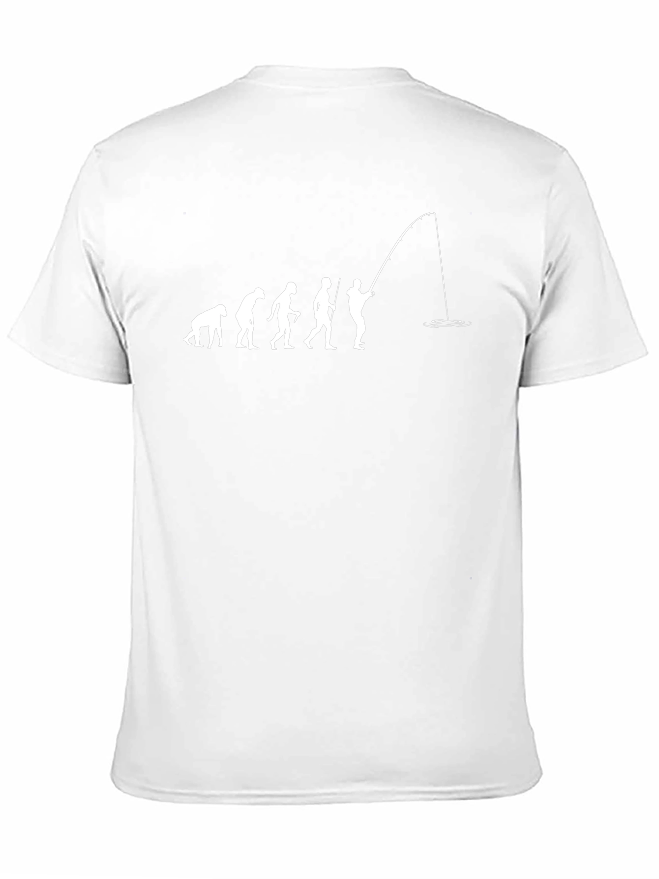 Evolution of Fishing Black T-Shirt