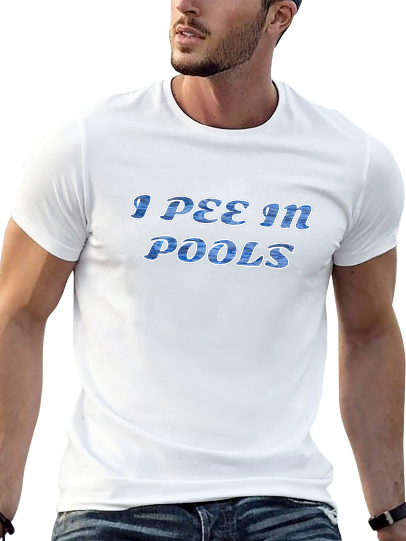 I Pee in Pools Graphic Tee - Novelty T-Shirt