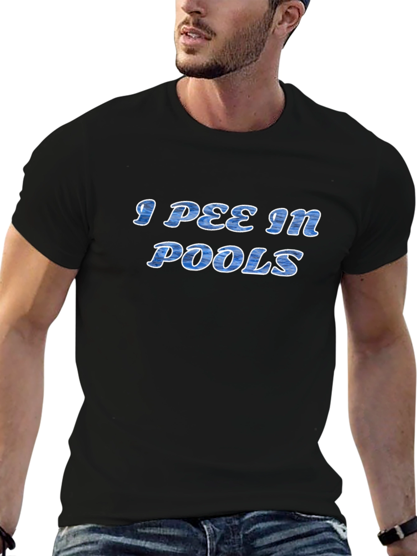 I Pee in Pools Graphic Tee - Novelty T-Shirt