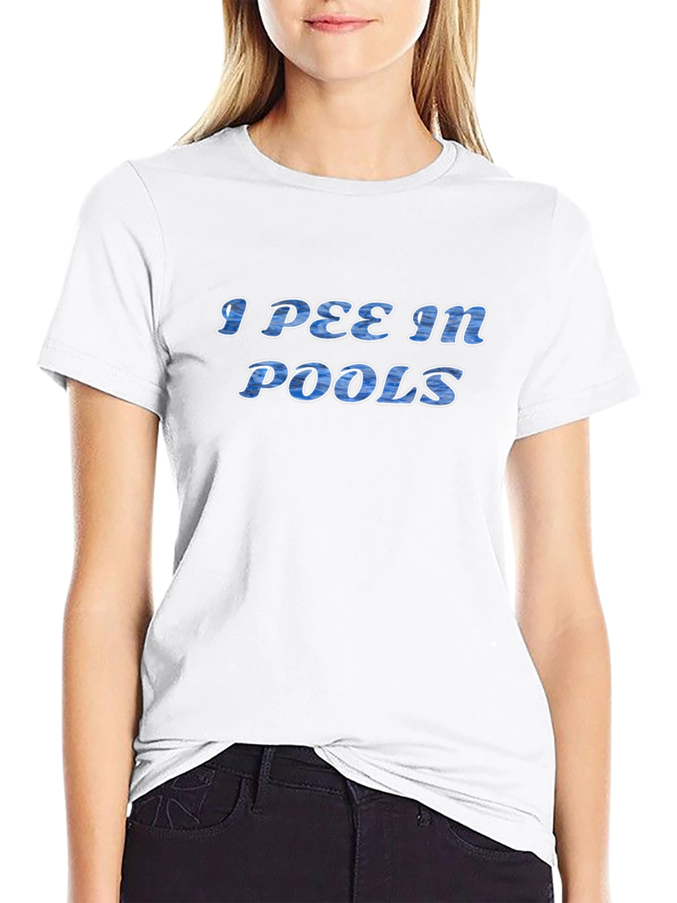 I Pee in Pools Graphic Tee - Novelty T-Shirt