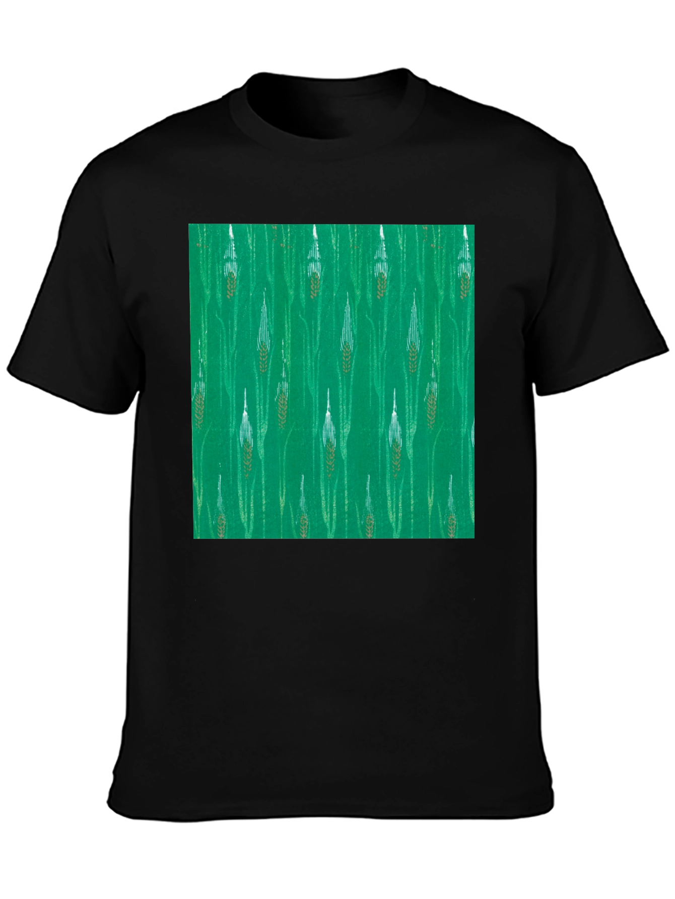 Wheat Print Tee - Nature Inspired Style