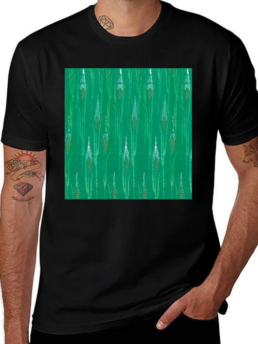 Wheat Print Tee - Nature Inspired Style