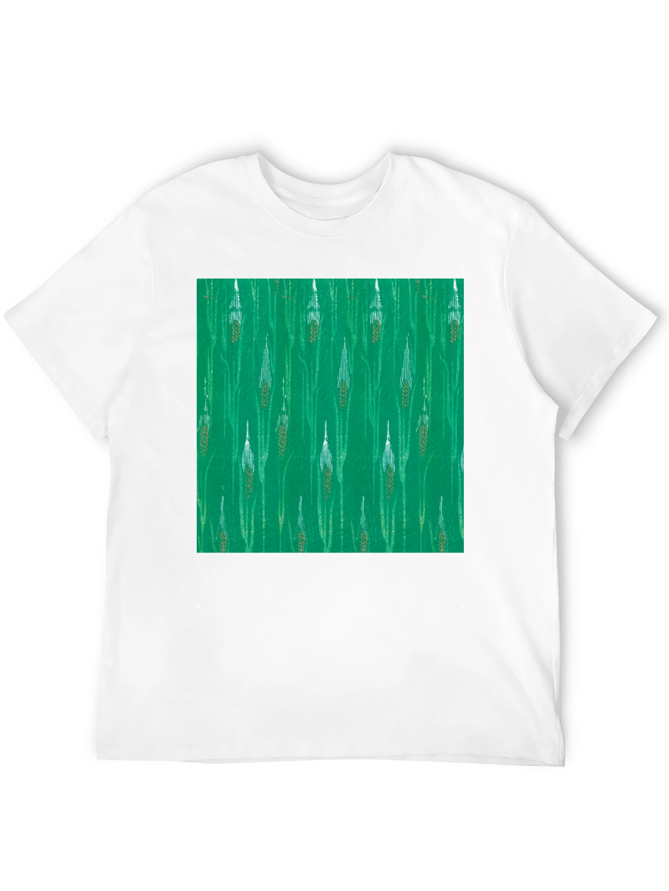 Wheat Print Tee - Nature Inspired Style
