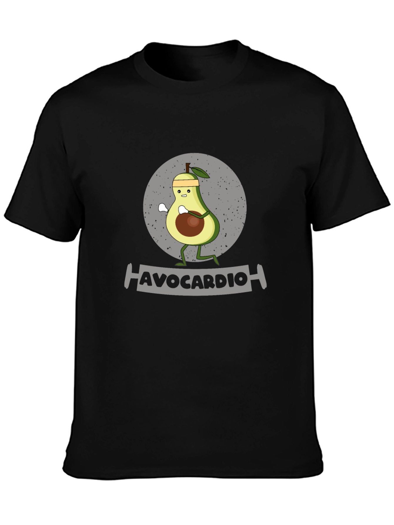 Avocardio Funny Avocado Workout Graphic T-Shirt
