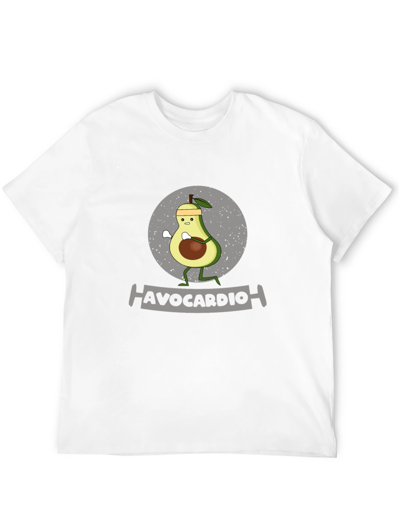 Avocardio Funny Avocado Workout Graphic T-Shirt