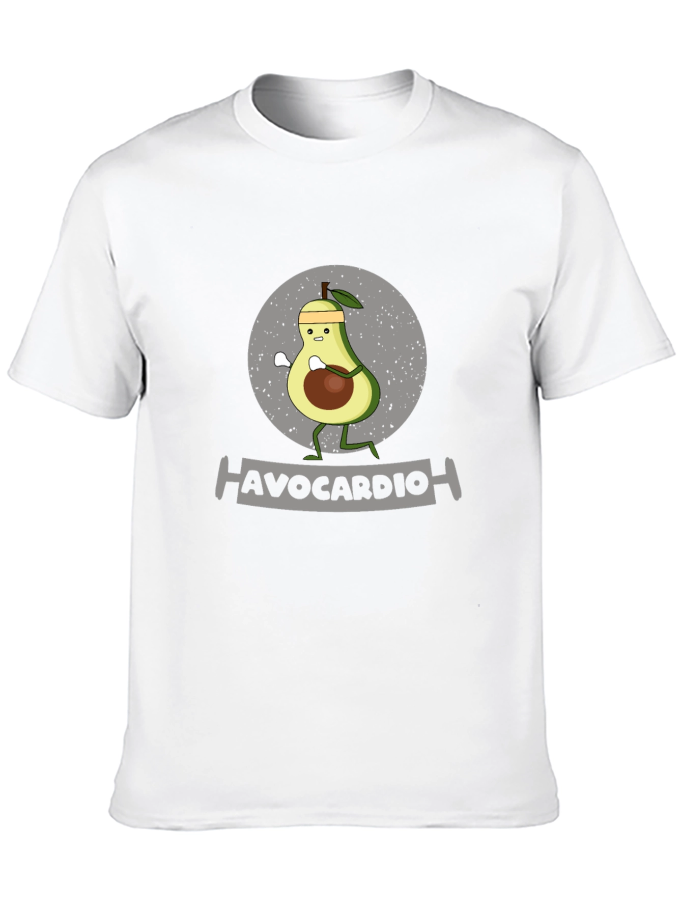 Avocardio Funny Avocado Workout Graphic T-Shirt