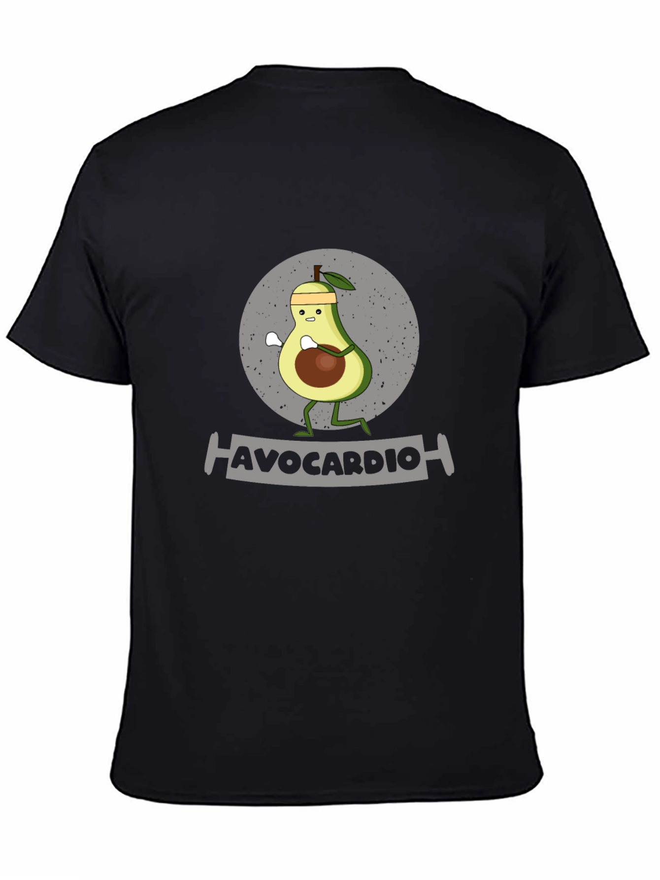 Avocardio Funny Avocado Workout Graphic T-Shirt