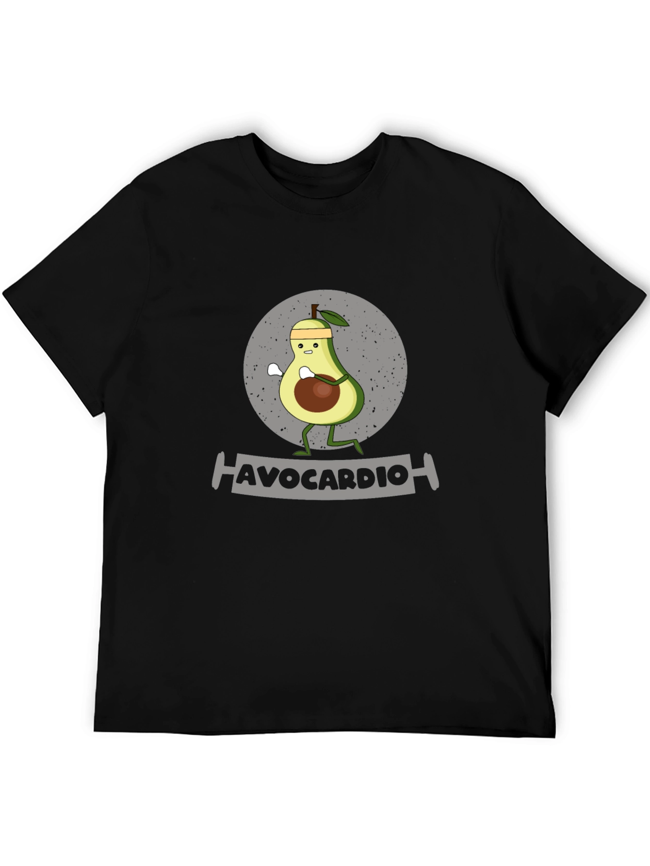 Avocardio Funny Avocado Workout Graphic T-Shirt