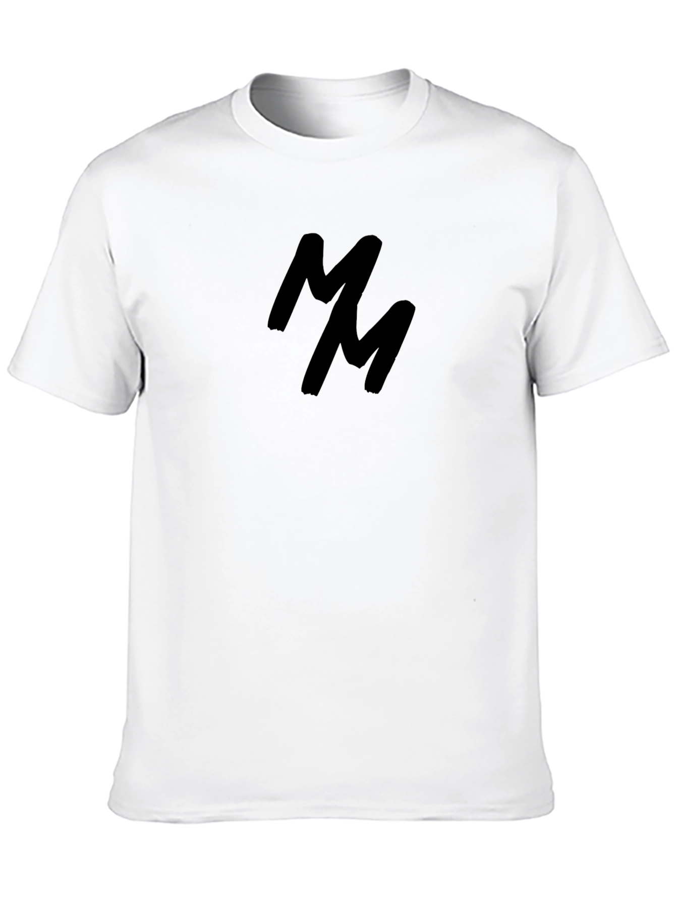 Black MM Logo T-Shirt - Casual Cotton Tee