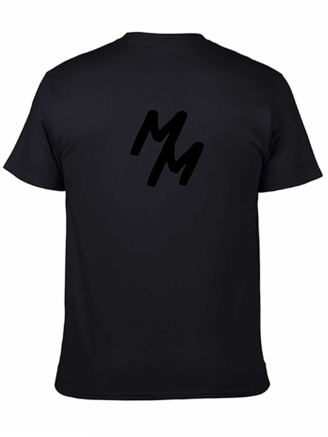 Black MM Logo T-Shirt - Casual Cotton Tee