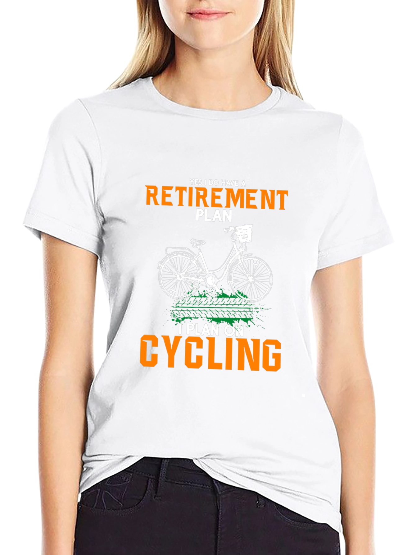 Retirement Cycling Plan Black T-Shirt