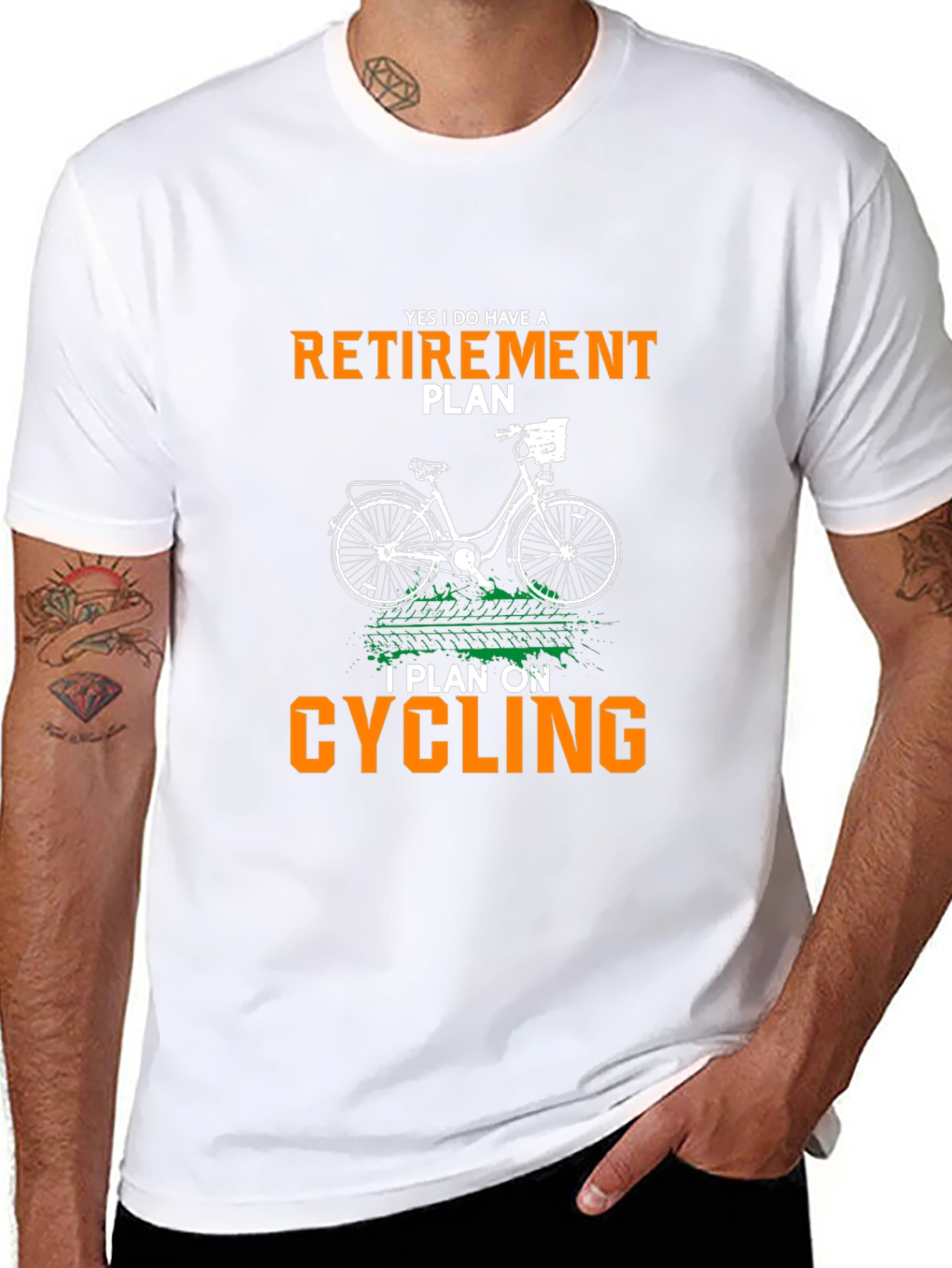 Retirement Cycling Plan Black T-Shirt